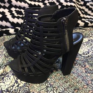 Black Platform Heels